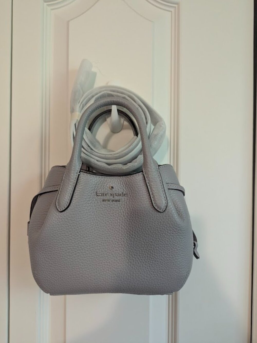NWOT Kate Spade Light Gray Mini Bag - Picture 4 of 16